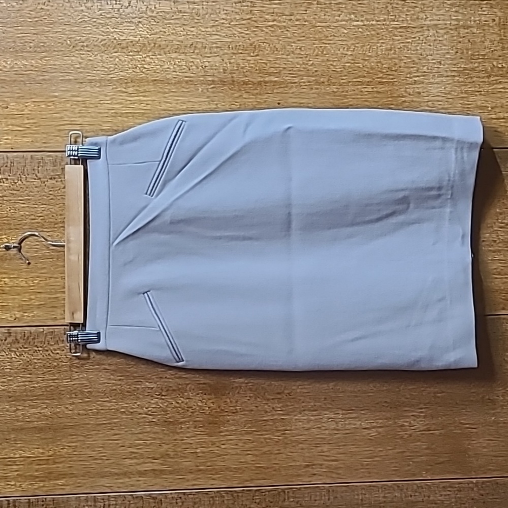 Vintage cool tan wool pencil skirt